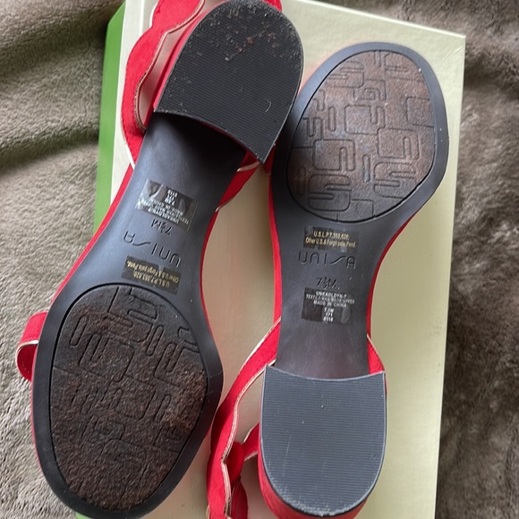 Unisa Ankle StrapOpen Toe Sandals in Red for any occasion, Size 7,5, perfect fit - Picture 7 of 7